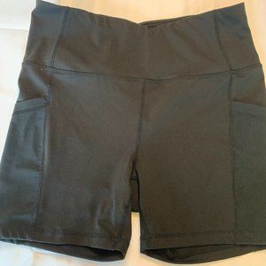 Reebok Athletic Shorts Hip Pockets Sz. L Blk - 032